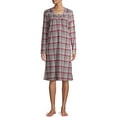 thumbnail image 2 of White Orchid Brinkley Plaid Butter Knit Gown, 2 of 7