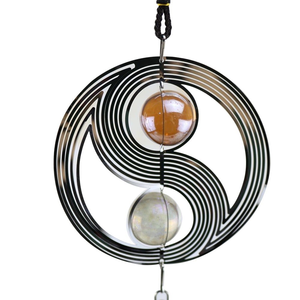 Car Outdoor Garden Spiral Pendant With Crystal Ball Yinyang Tai Chi Wind Chimes Walmart Canada