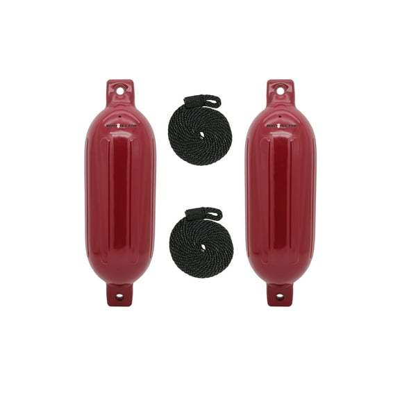Extreme Max 3006.7619 BoatTector Inflatable Fender Value 2-Pack - 8.5" x 27", Cranberry