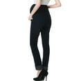 thumbnail image 4 of Maternity Women's Straight Leg Denim Jeans - Black/Blue 25, 4 of 4