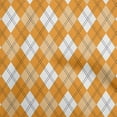thumbnail image 1 of oneOone Georgette Viscose Orange Fabric Check Craft Projects Decor Fabric Printed By The Yard 42 Inch Wide, 1 of 4