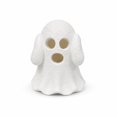 thumbnail image 7 of White Ghost LED Lighted Resin Sculptures Set, Hear See Speak No Evil Design, Cute Spooky Ornament for Halloween Tiered Tray Mantel Shelf, Festive Home Tabletop Decoration, 7 of 7