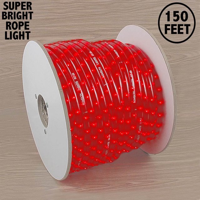 Novelty Lights RL-RE-150-SP Incandescent Rope Light Spool, 150', Custom Cuttable, 1/2" Diameter, 120 Volt