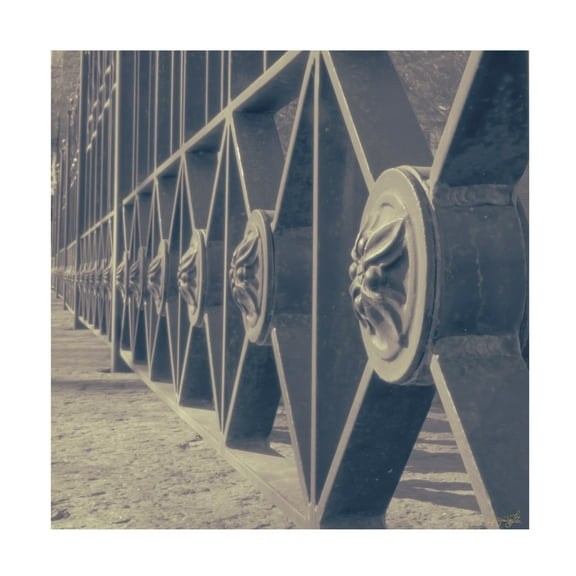 Canvas Wall Art - Life BeautifuLEE 'Iron Decor' Wall Art for Living Room, Bedroom, or Office Décor by Trademark Fine Art - 14 x 14 Inches