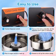 Commercial Cotton Candy Machine - 1000W Electric Cotton Candy Maker with 3500RPM Motor, Stainless Steel Bowl, Perfect for Home, Parties, Carnivals & Events