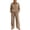 Khaki, variant on Womens 2 Piece Lounge Sets Half Zip Sweatshirt Wide Leg Sweatpants Casual Outfits with Pockets Tracksuits