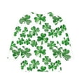 thumbnail image 4 of YABCSAZ Toddler Baby Girls Boys St. Patrick's Day Shirts 3/4 Sleeve Tops Girls Shamrock Clover Printed Blouse Tops Pullover Funny Ugly Sweatshirts Big Girl's Lucky Irish Shirts Size 3 Years, 4 of 5