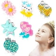 thumbnail image 1 of 6 Paires de Clips d'Oreilles pour Enfants Accessoires de Bijoux pour Filles Décorations de Robe Clip-on Boucles d'Oreilles Habillage Accessoire de Mode, 1 of 9