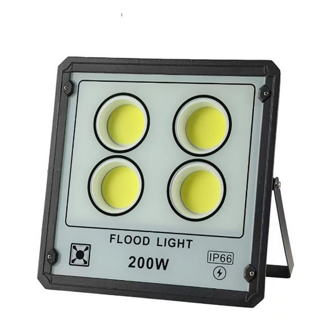 Projecteur LED COB Puce Étanche 200W Projecteur Extérieur Jardin Lampe Carrée Villa Maison Bâtiment Éclairage Mural Extérieur, Sélection Multi-Mode