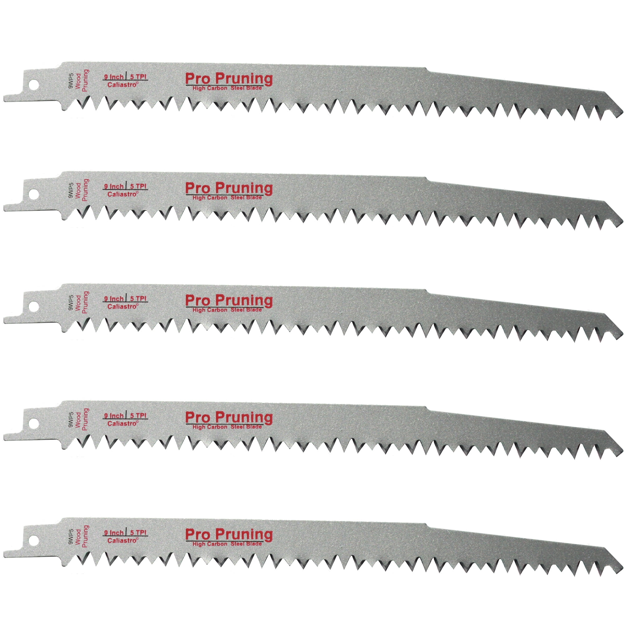 Details about   5 Pack 9" Wood Pruning Reciprocating Saw Replacement Blades 4/5 TPI Fast Cut