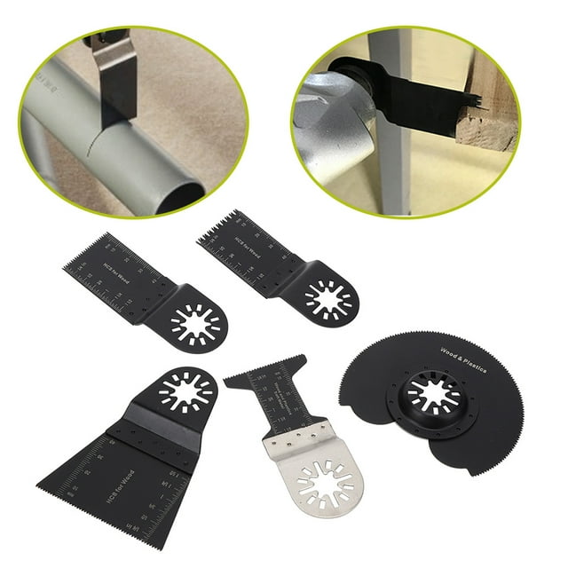 Lame de Scie Oscillante, 5 Pcs Kit de Lame de Scie Oscillante Finition de Luxe