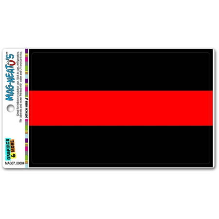 Value Line Magnets - Thin Red Line Firefighters Fireman Automotive Car Refrigerator Locker Vinyl Magnet