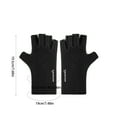 thumbnail image 3 of Neoyler 2 pack Winter Gloves German Velvet Half Finger Touchscreen Soft Warm Outdoor Cold Protection Flattering Hand Shape Relaxedable Breathable for Everyday Outdoor Use Black 7.9x4.1in, 3 of 6