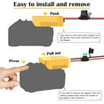 thumbnail image 4 of czcpp-1 Adaptateur de Roue Électrique pour Dewalt 20V Adaptateur de Batterie Convertisseur de Batterie avec Fusible & Interrupteur & Bornes de Fil 12AWG Fil pour Jouets Rc DIY et Camion à Chevaucher, 4 of 4
