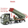 thumbnail image 2 of Véhicule Militaire Jouets d'Armée Camion en Alliage Métallique Porte-Missiles Modèle à Rétrofriction pour Collection, 2 of 9