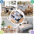 thumbnail image 4 of Poodles Square Tablecloth,Waterproof Square Table Cover,Wipeable Spillproof Washable Table Cover for Home Kitchen Party Decor 52"x52"(132x132cm), 4 of 6