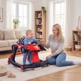 thumbnail image 2 of ELLEGNT 4-in-1 Baby Walker with Wheels, Baby Activity Center with Adjustable Height & Speed, Music, Lights & Anti-Rollover, Foldable Toddler Push Walker for Boys Girls 6-12 Months, 2 of 10