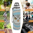 thumbnail image 7 of Qxltty White Owl Pattern Water Bottle 32 oz with Straw BPA Free Reusable Fitness Sport Bottle Perfect for Travel School Outdoors and Gym, 7 of 7