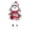 Red, variant on Christmas Standing Snowman Figurine, Red Knitted Sweater Trapper Hat Plush Doll for Fireplace Mantel Desk Tabletop Holiday Home Party Decor(Red)