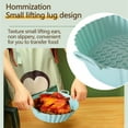 thumbnail image 4 of Daiosportswear Air Fryer Silicone Liners Pot for 3 to 5 QT, Basket Bowl, Replacement of Flammable Parchment Paper, Reusable Baking Tray Oven Accessories(Top 8in, Bottom 6.8in), 4 of 7