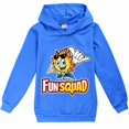 thumbnail image 1 of Kids Boys Girls Fun Squad Gaming Print Casual Hoodie Hooded Sweatshirt Pullover Jumper Top, 1 of 2