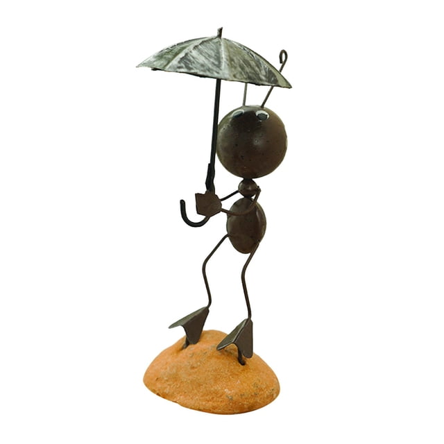 Creativo elegante resina estatuilla de estatua adorno escultura artesanías modelo hogar dormitorio sala de estar oficina decoración Baoblaze Escultura de estatua de hormiga