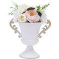 thumbnail image 3 of Miumaeov 10Pcs Wedding Centerpieces Vase for Tables, Wedding Flower Vases Centerpieces, 8.5" H Trumpet Vase for Party Christmas Wedding Decor (White), 3 of 7