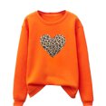 thumbnail image 2 of New Arrivals POROPL Womens Sweat Shirts with No Hood Long Sleeve Crew Neck Sweatshirt Printed Pullover Tops L, 2 of 3
