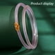 thumbnail image 3 of 2 pares de brazaletes de cristal para mujer, brazaletes de cristal, pulseras a juego con trajes tradicionales, 3 of 5