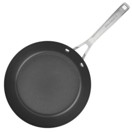 KitchenAid 3-Ply Base Stainless Steel Nonstick Frying Pan, 9.5-Inch, Brushed Stainless Steel - Brushed Stainless Steel