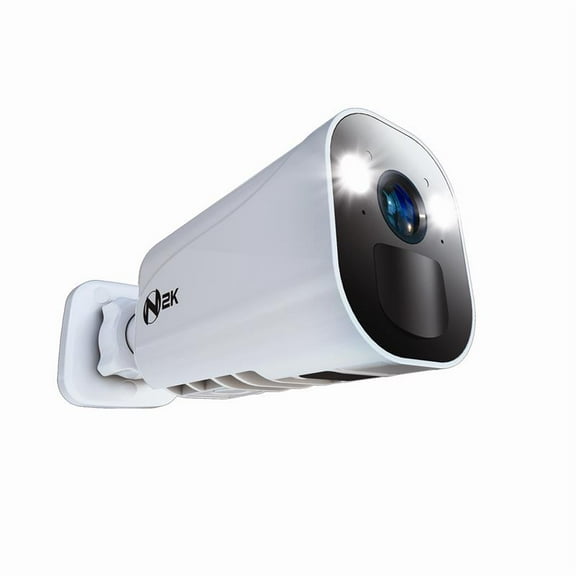 Night Owl® Wire Free (Battery) 2K Spotlight Cameras with 2-Way Audio and Audio Alerts and Siren - White