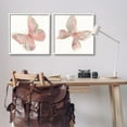 thumbnail image 5 of Stupell Industries Pink & Glam Butterflies Nature Animals & Insects Painting White Framed Art Print Wall Art, Set of 2, 5 of 5