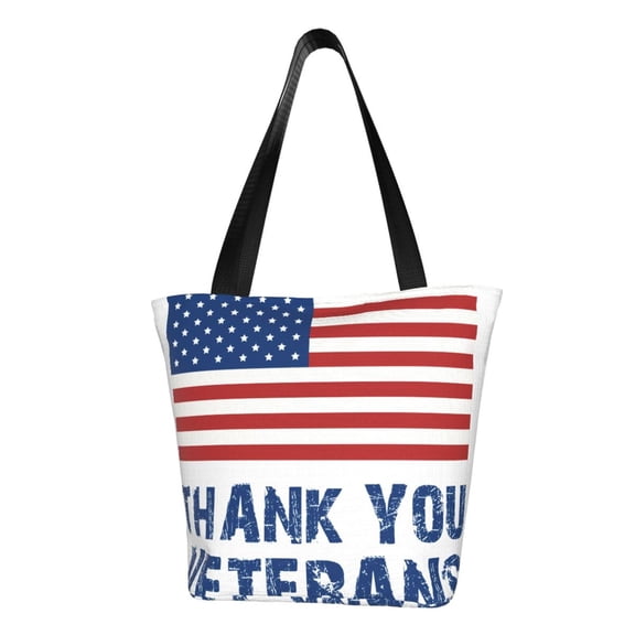 Honeii Thank You Veterans Print Women Top Handle Satchel Handbags,Fashion Handbag,Messenger Tote Bag Purse for Women,Shoulder Bag Handbag for Travel, Work