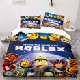 thumbnail image 1 of siniker Bedding Set Kids Quilt Cover 3D Cartoon Playing Bed Cover Set with Pillowcase and Zipper Closure, 1 of 2