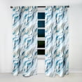 thumbnail image 4 of Designart "Winter Calm" Abstract Room Darkening Curtain Single Panel, 4 of 6