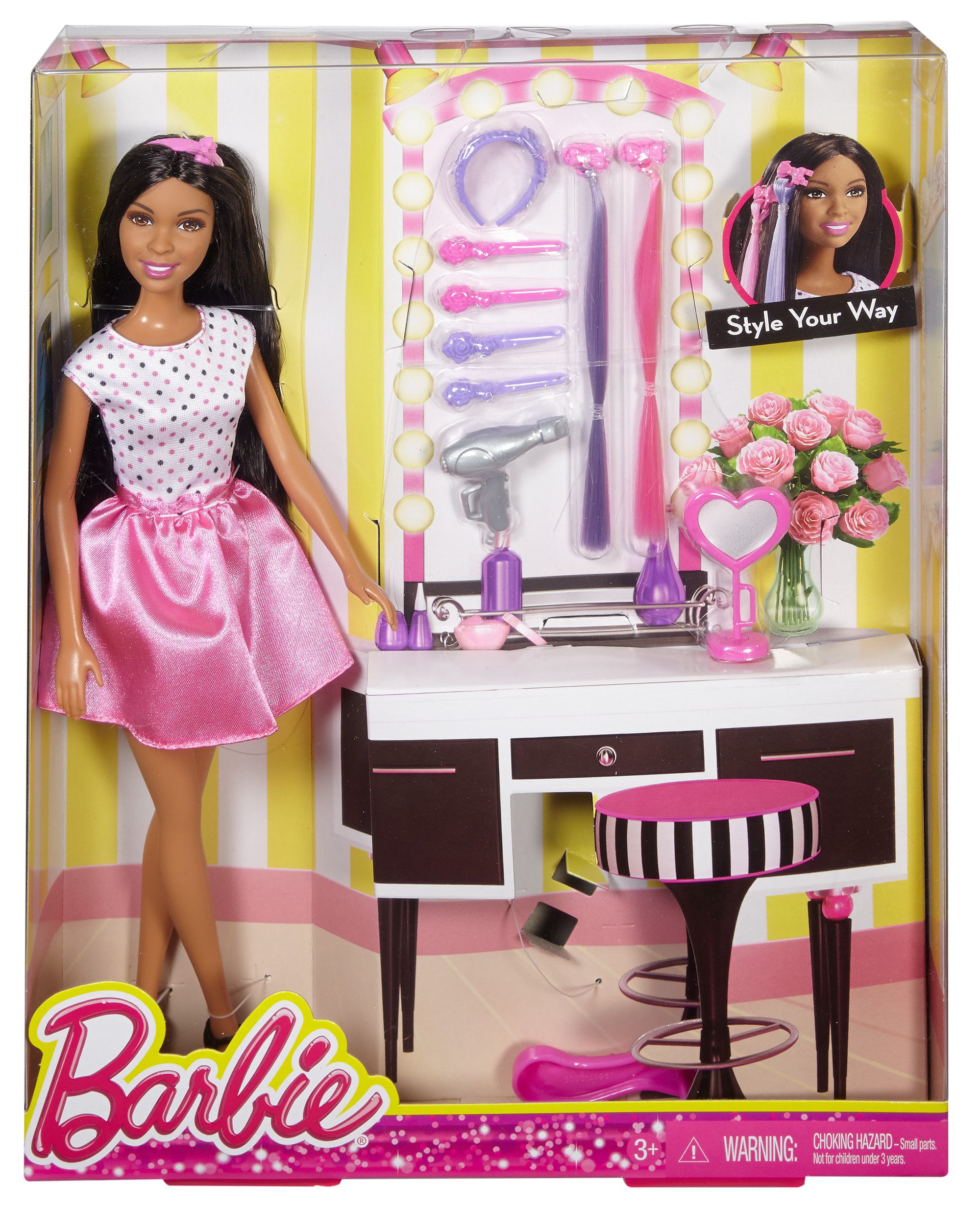Barbie African American Doll With Braids Set Of Hearts au meilleur prix sur