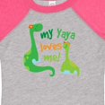 thumbnail image 4 of Inktastic My Yaya Loves Me Grandson Dinosaur Boys Baby Bodysuit, 4 of 5