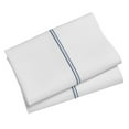 thumbnail image 5 of (2 pack) Hotel Style 4-Piece 300 Thread Count Gypsum and Washed Indigo Pima Cotton Bed Sheet Set, Queen, 5 of 7
