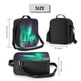 thumbnail image 2 of Honeii Northern Lights 2 Print Insulated Lunch Bag, Reusable Lunch Box for Adult, Leakproof Cooler Bag for Work Office Travel Picnic, 2 of 7