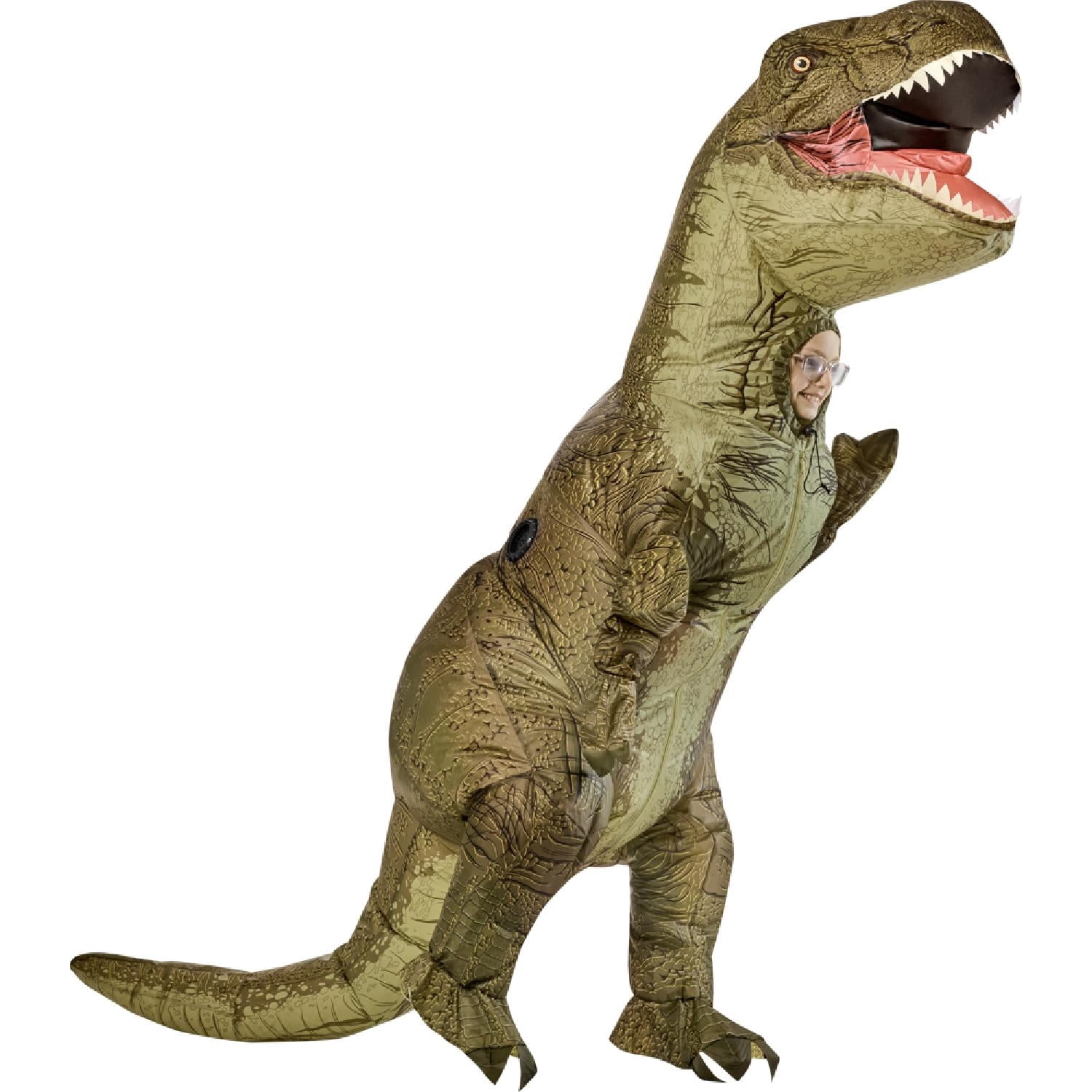 Jurassic World T-Rex Inflatable Halloween Costume for Children, One Size Fit, by Rubies