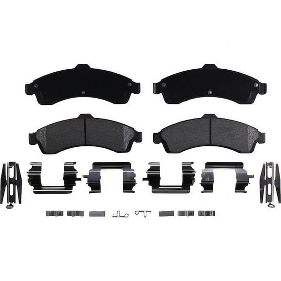 Front Brake Pad Set - Compatible with 2002 - 2005 Chevy Trailblazer 2003 2004