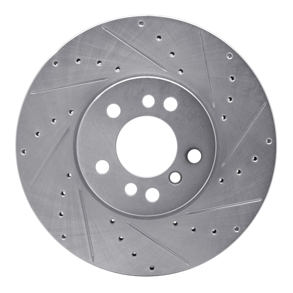 Dynamic Friction Company 631-31135R DFC Brake Rotor - Drilled And Slotted - Silver