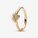 thumbnail image 3 of Pandora 2023 verano celeste azul brillante luna y sol anillo para las mujeres cóctel apilable dedo banda moda plata 925 fina Jewellry oro blanco azul dúo pavimentar anillo, 3 of 4