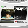 thumbnail image 4 of HUISEFOR Beach Palm Tree Car Trunk Mat 29" x 39" Anti Slip All Weather Trunk Protection Cargo Liner Easy To Clean Universal Fit for Most Cars SUV, 4 of 7
