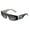 Black on D&G Graffiti, variant on DG 4411 Plastic Womens Rectangle Sunglasses White on Blue Maiolica 54mm Adult