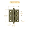 thumbnail image 4 of Deltana CH2520U5 2-1/2" x 2" Hinge, w/ Ball Tips in Antique Brass, 4 of 5