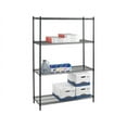 thumbnail image 6 of Lorell Starter Shelving Unit 48" x 24" x 72" - 4 x Shelf(ves) - 4000 lb Load Capacity - Black - Steel, 6 of 15