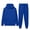 Blue-A, variant on Men's 2 Piece Outfits Solid Color Hoodie Top with Drawstring Pants Hoodie Sweatshirt Tracksuit & Joggers Sweatpants Sweatsuit Set Yellow 10(XL)