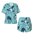 thumbnail image 5 of Lsque Flying Swallows Women's Short-Sleeved Pajama Set - 2 Piece Soft and Lightweight Sleepwear Set-X-Large, 5 of 9