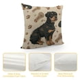 thumbnail image 4 of Orinice Throw Pillow Cover All Dog Rottweiler Pattern Colorful Foot and Bones Animal  Pillowcase Home Decorative Square Pillow Case Cushion Cover White, 4 of 5